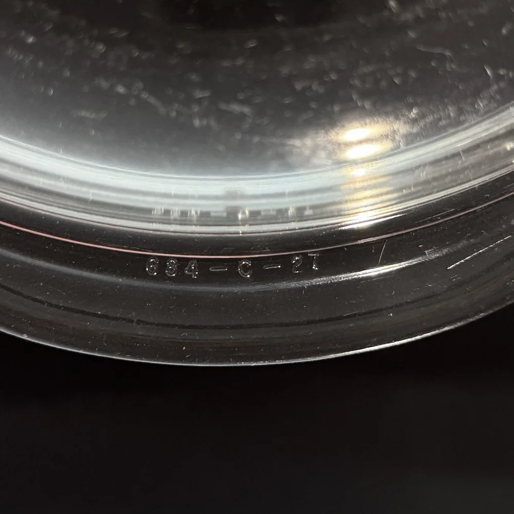Vintage PYREX Clear Glass 2QT Covered Casserole Dish USA